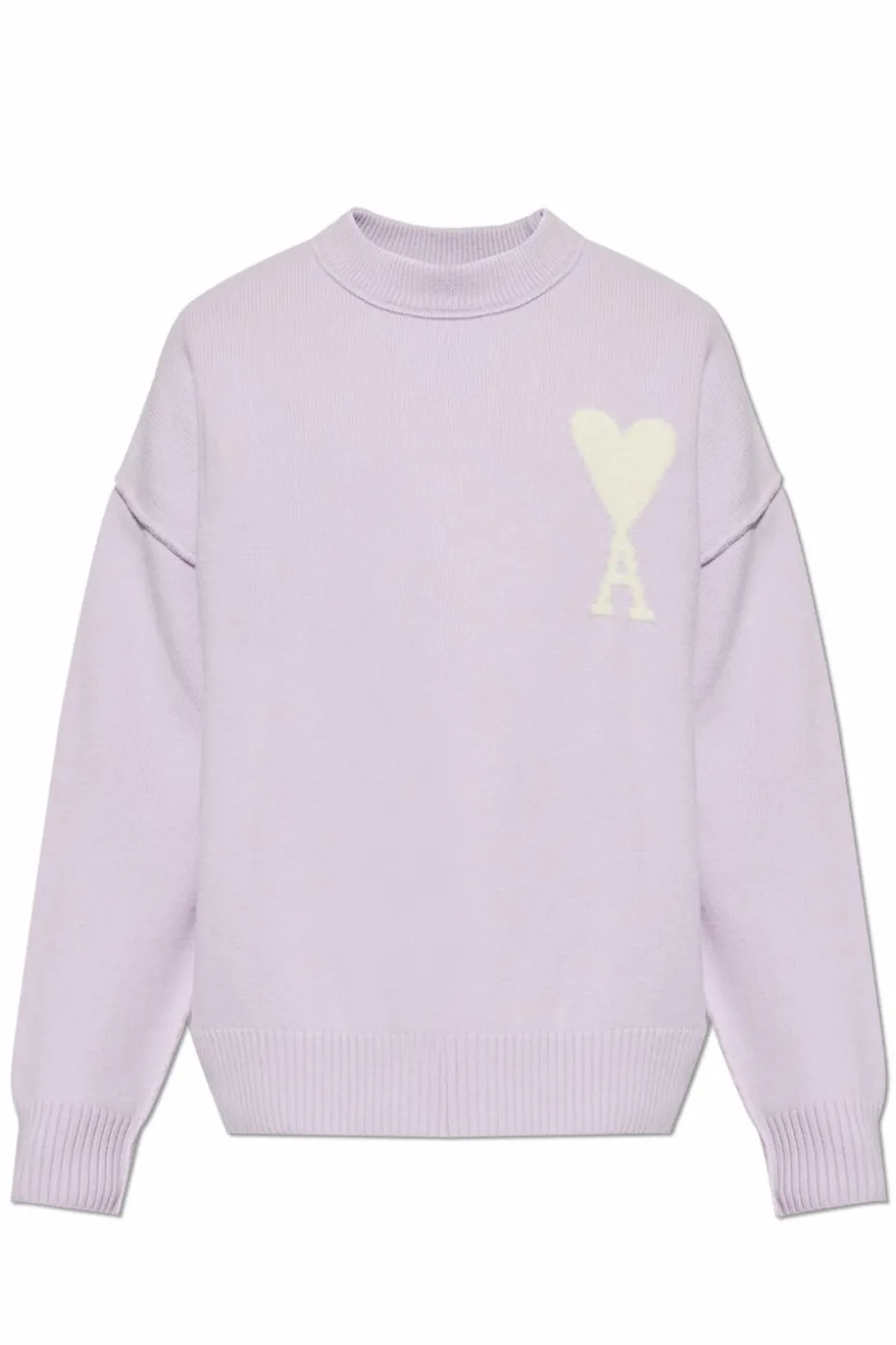 Ami Alexandre Mattiussi PURPLE Wool Sweater