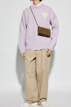 Ami Alexandre Mattiussi PURPLE Wool Sweater