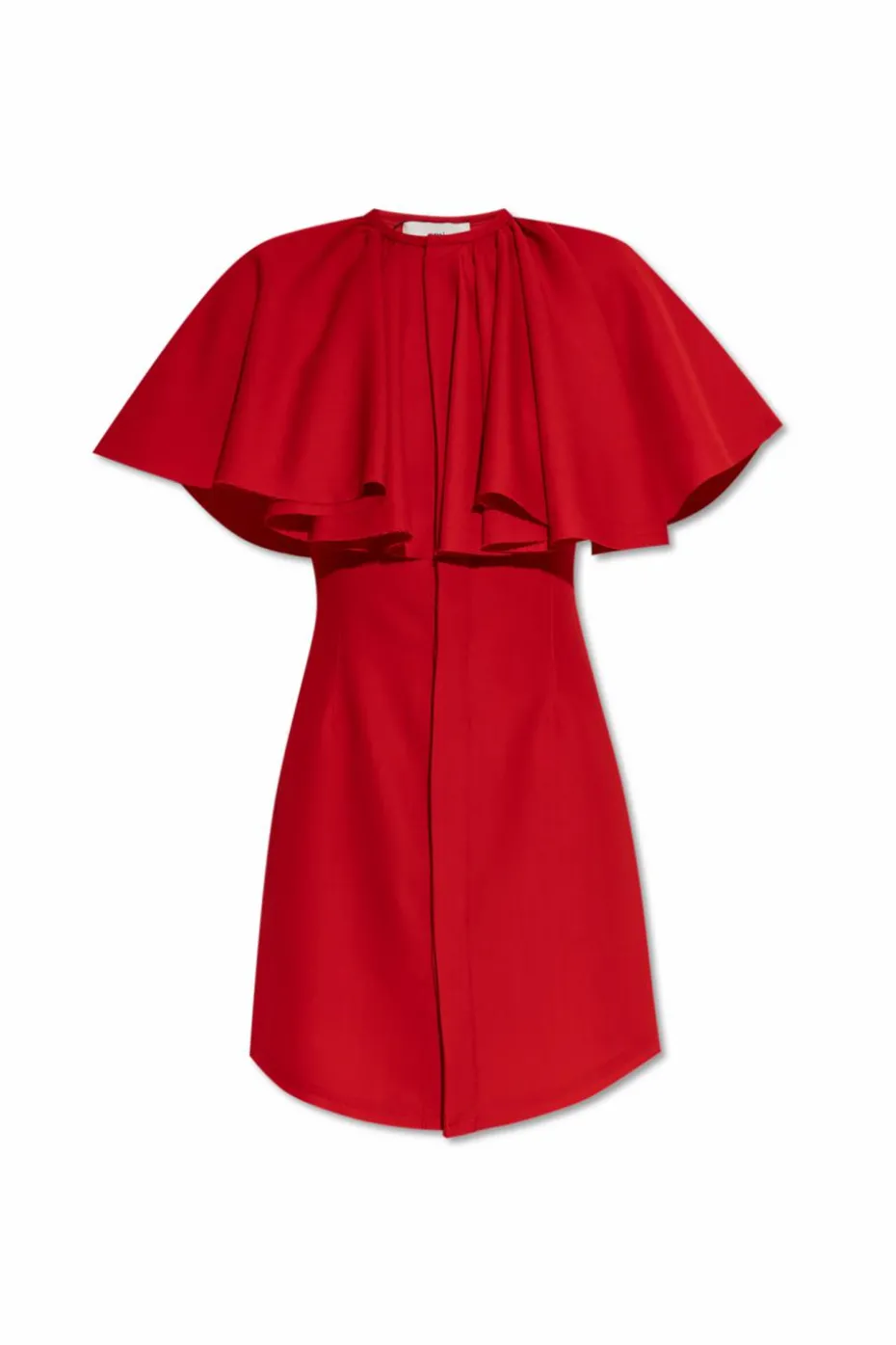 Ami Alexandre Mattiussi RED Dress with pleated finish
