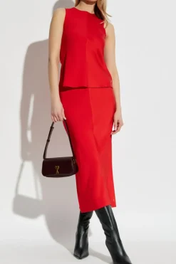 Ami Alexandre Mattiussi RED Top with stitching