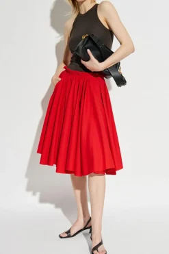 Ami Alexandre Mattiussi RED Wool skirt