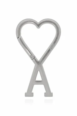 Ami Alexandre Mattiussi SILVER Logo-shaped keyring