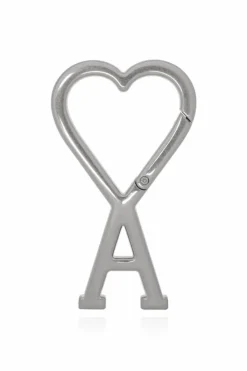 Ami Alexandre Mattiussi SILVER Logo-shaped keyring
