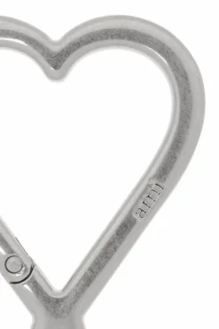 Ami Alexandre Mattiussi SILVER Logo-shaped keyring
