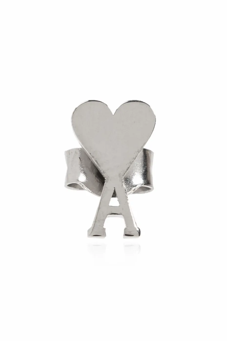 Ami Alexandre Mattiussi SILVER Single earring in the shape of the logo