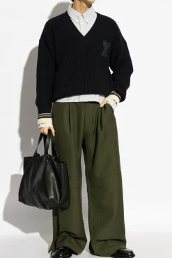 Ami Alexandre Mattiussi WHITE Shirt with striped pattern