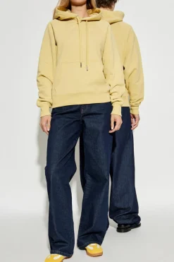 Ami Alexandre Mattiussi YELLOW Sweatshirt with logo