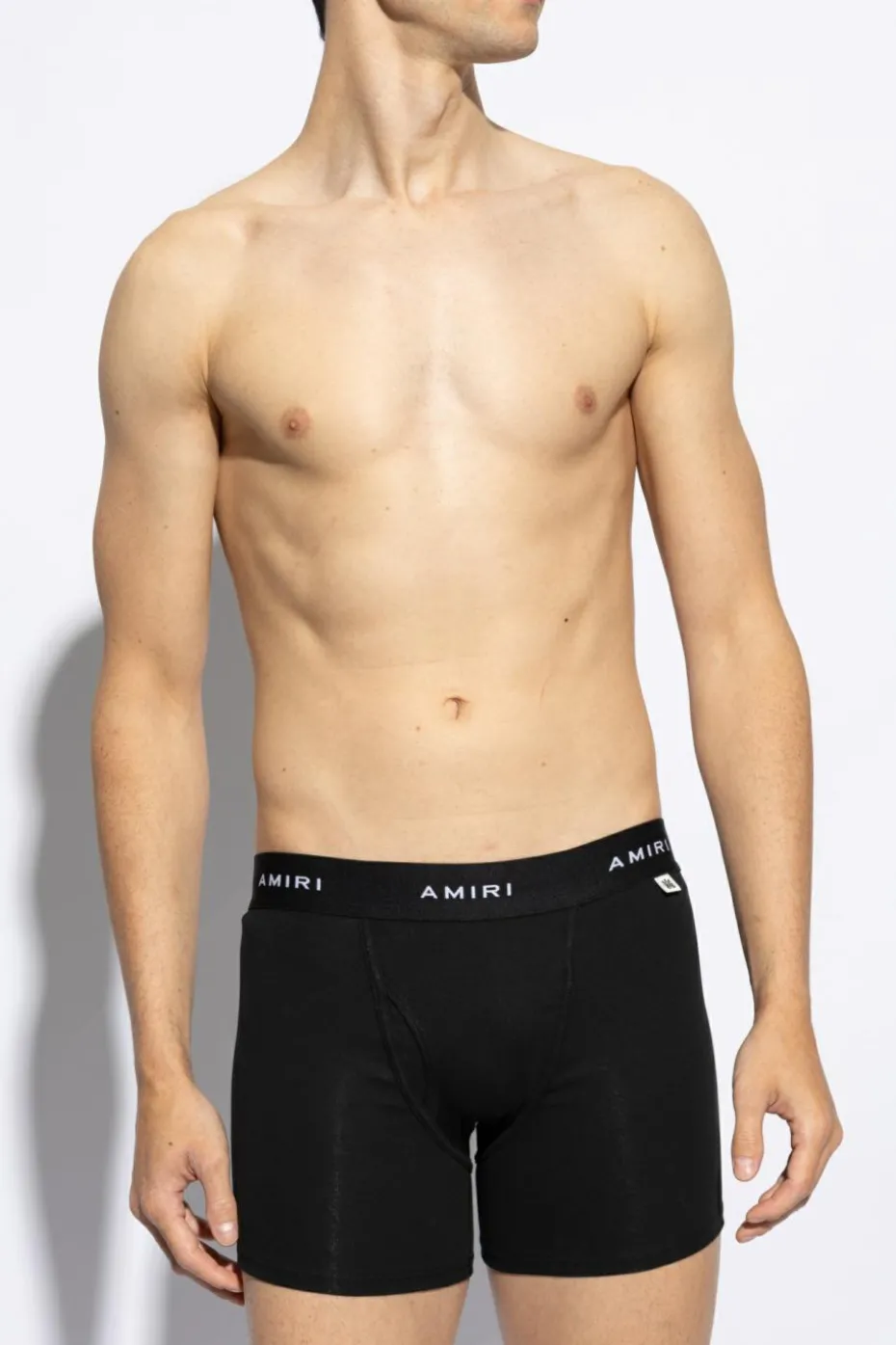 Amiri BLACK Boxer shorts with logo