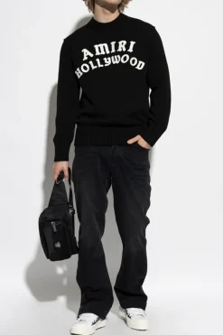 Amiri BLACK Jeans with logo