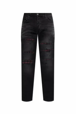 Amiri BLACK Jeans with vintage effect
