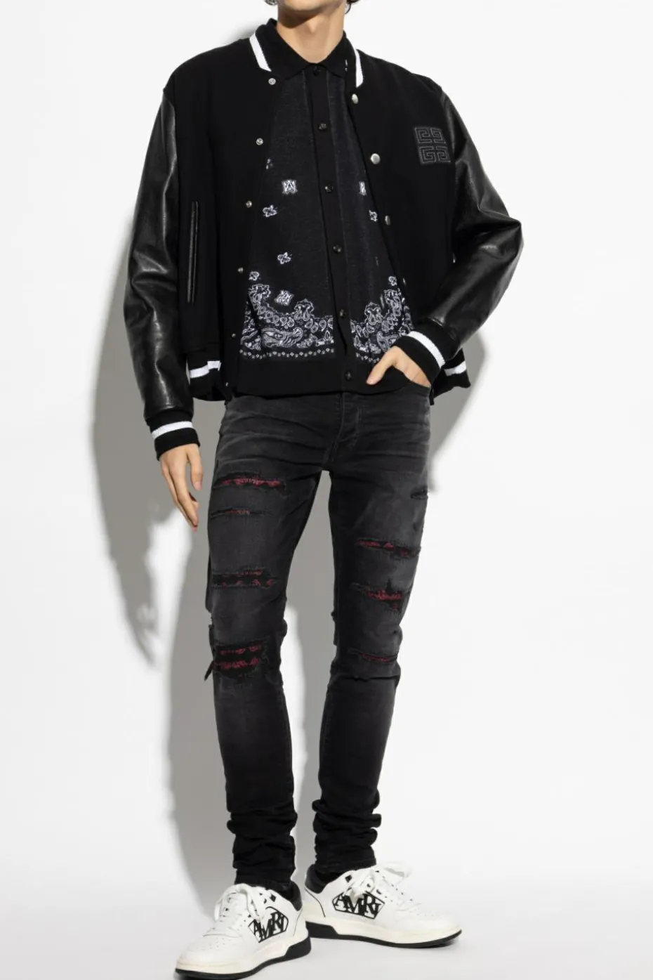 Amiri BLACK Jeans with vintage effect