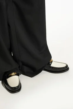 Amiri BLACK Leather boots Two Toone Ma Chain