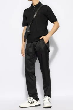 Amiri BLACK Mohair polo
