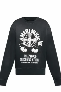 Amiri BLACK Printed sweatshirt