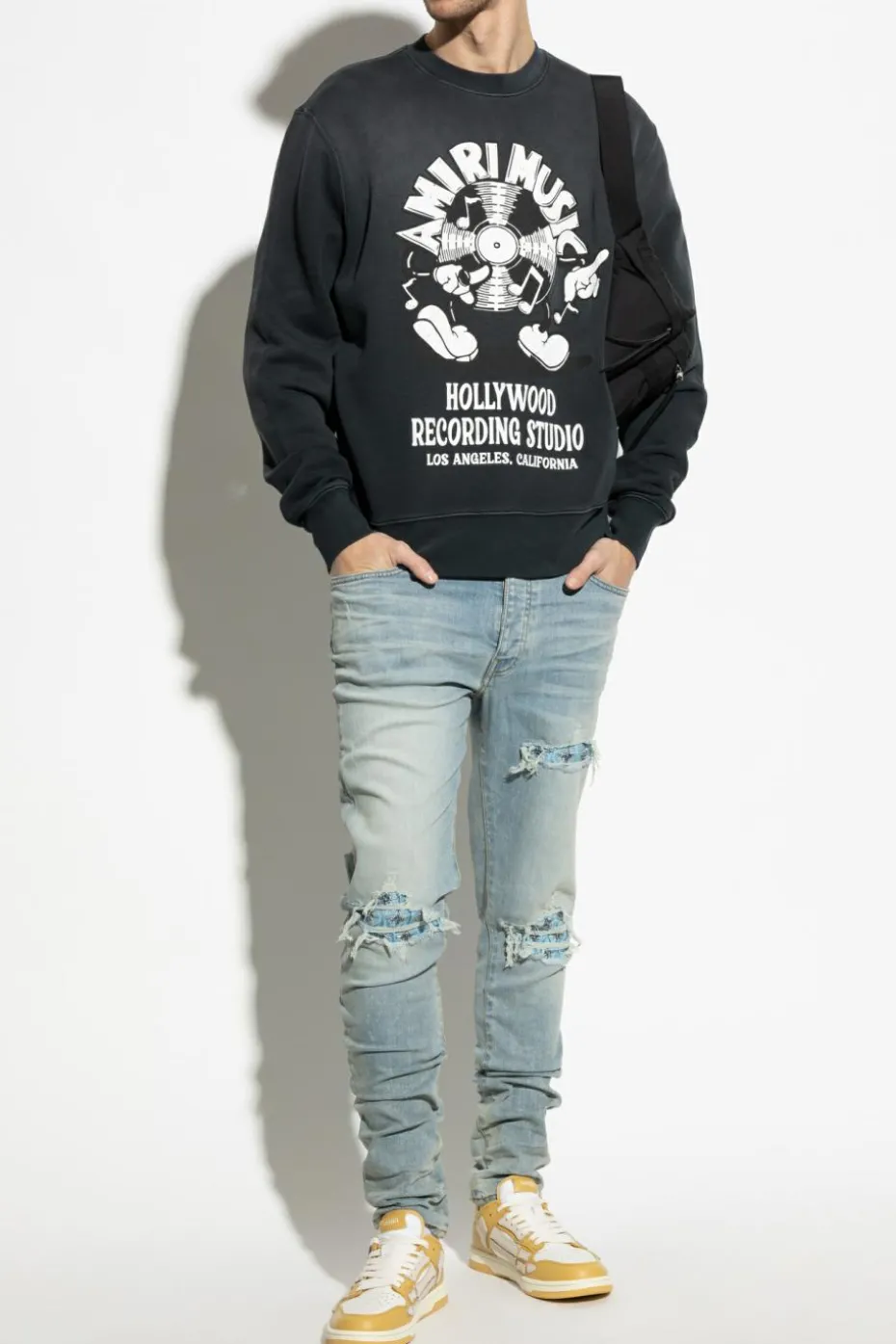 Amiri BLACK Printed sweatshirt