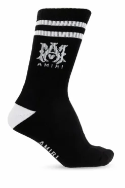 Amiri BLACK Socks with logo