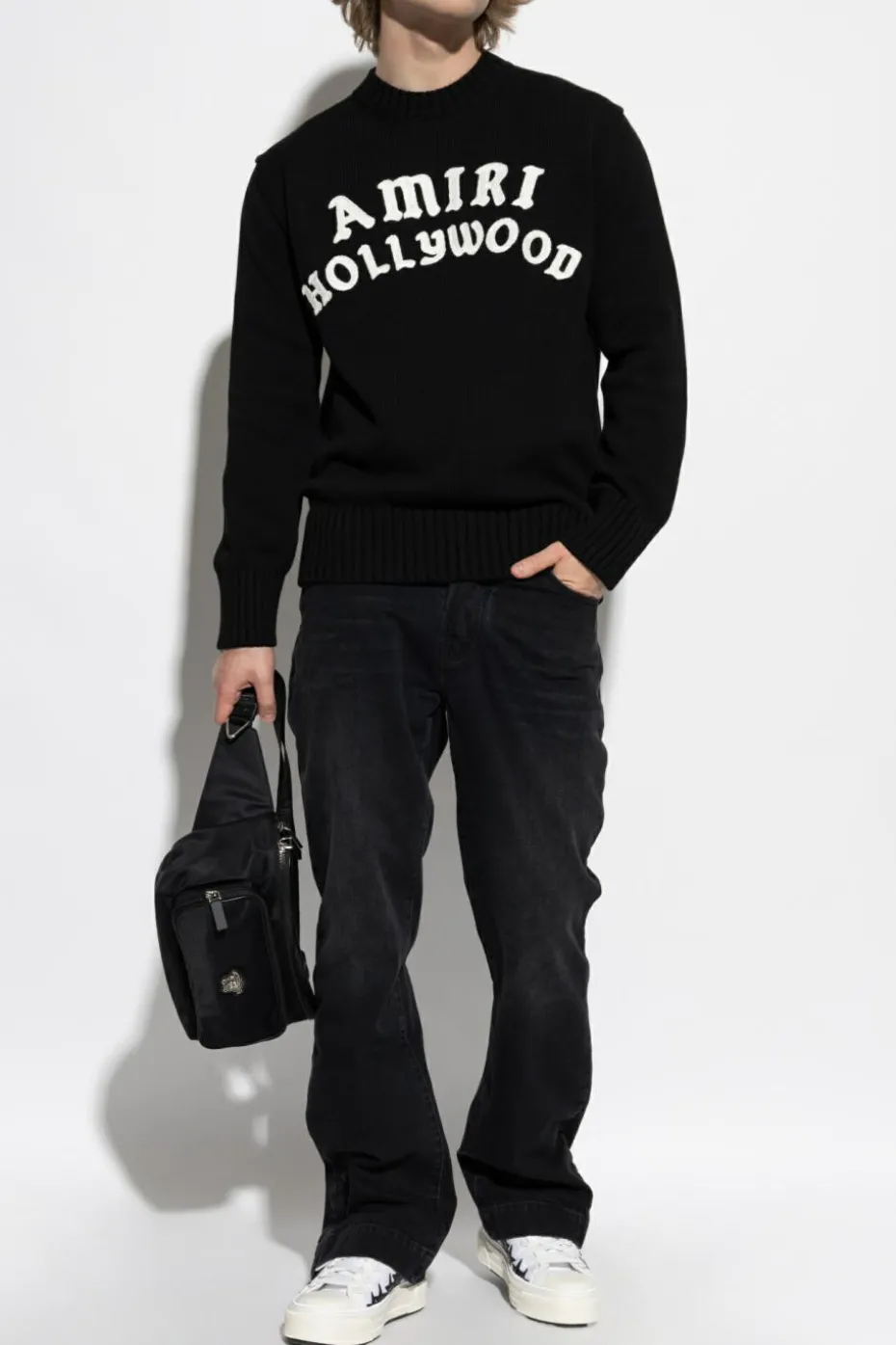 Amiri BLACK Sweater with logo