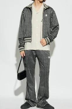 Amiri BLACK Sweatshirt with stand-up collar