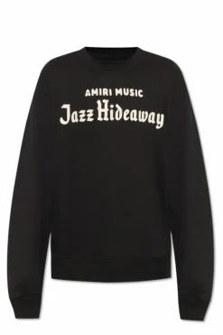 Amiri BLACK Sweatshirt with logo