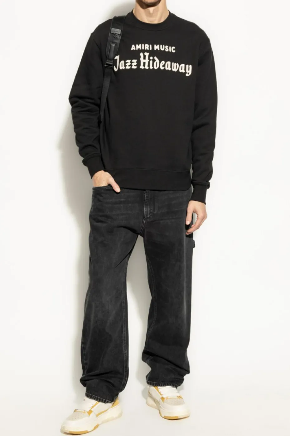 Amiri BLACK Sweatshirt with logo