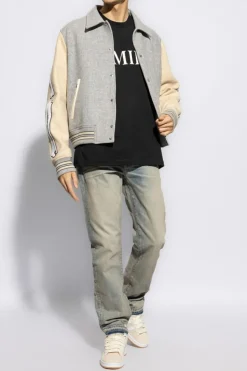 Amiri BLACK T-shirt with a print