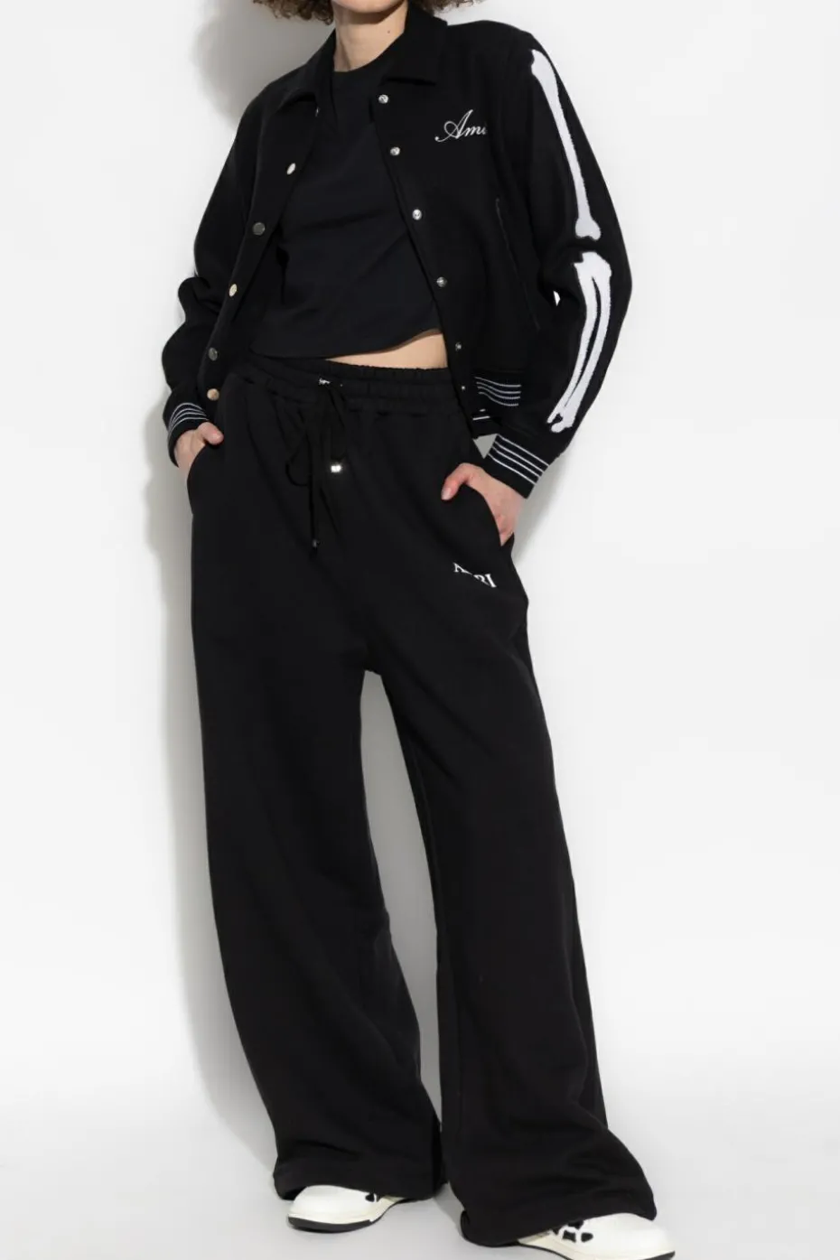 Amiri BLACK T-shirt with logo