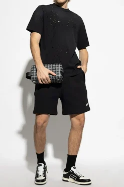 Amiri BLACK T-shirt with vintage effect