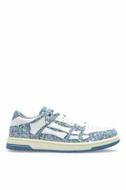 Amiri BLUE "Boucle Skel Top" sports shoes