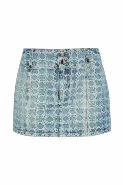 Amiri BLUE Denim skirt