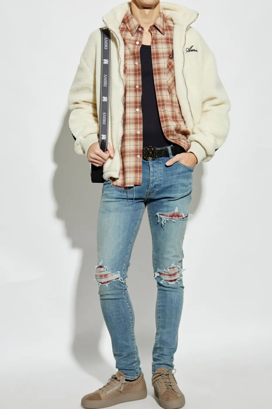Amiri BLUE Jeans with patches