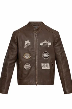 Amiri BROWN Leather jacket