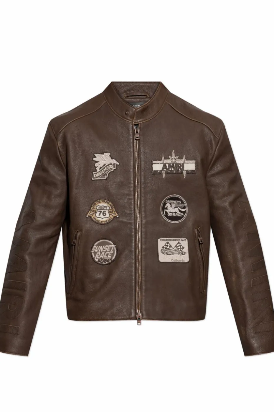 Amiri BROWN Leather jacket