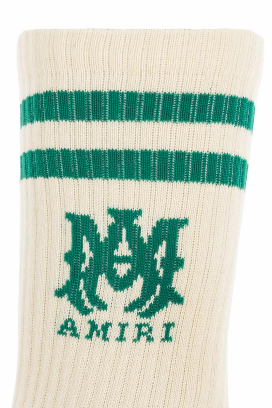 Amiri cream Socks with logo