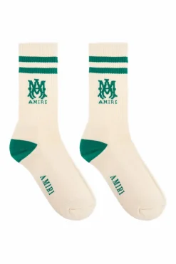 Amiri cream Socks with logo