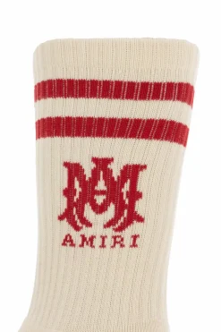 Amiri cream Socks with logo
