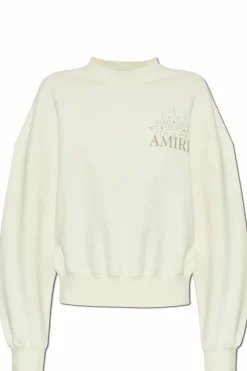 Amiri cream Sweater with logo
