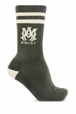 Amiri GREEN Socks with logo