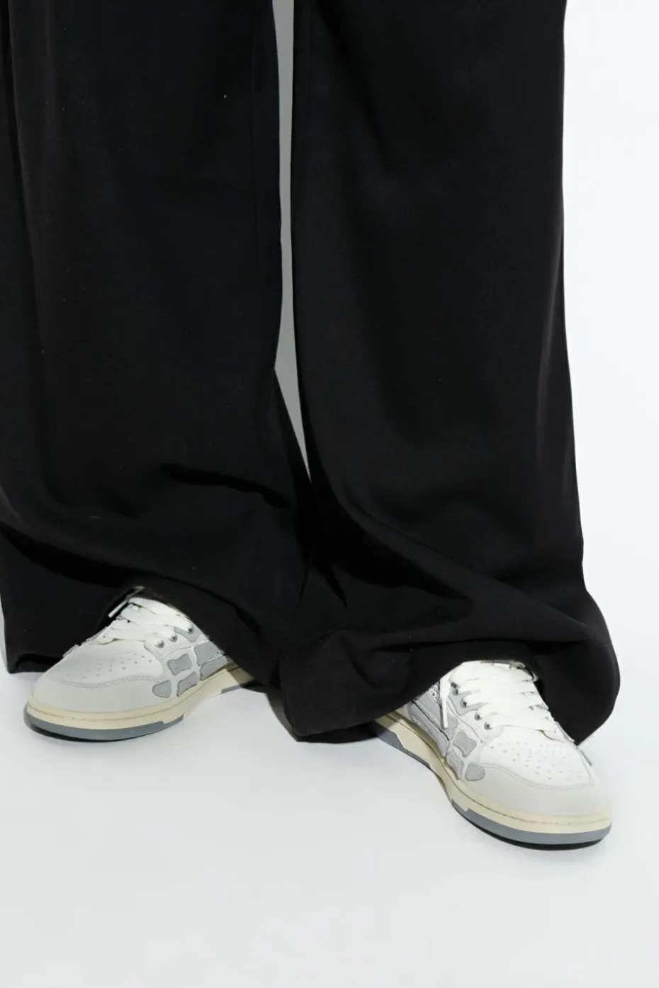 Amiri GREY Sneakers Crystal Suede Skel Top