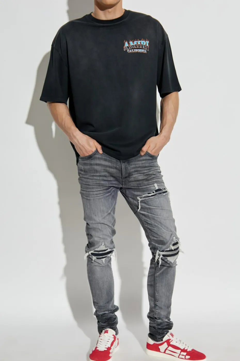 Amiri GREY Tapered jeans