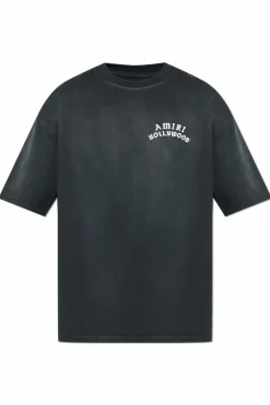 Amiri GREY T-shirt with logo