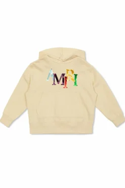 Amiri Kids beige Logo sweatshirt