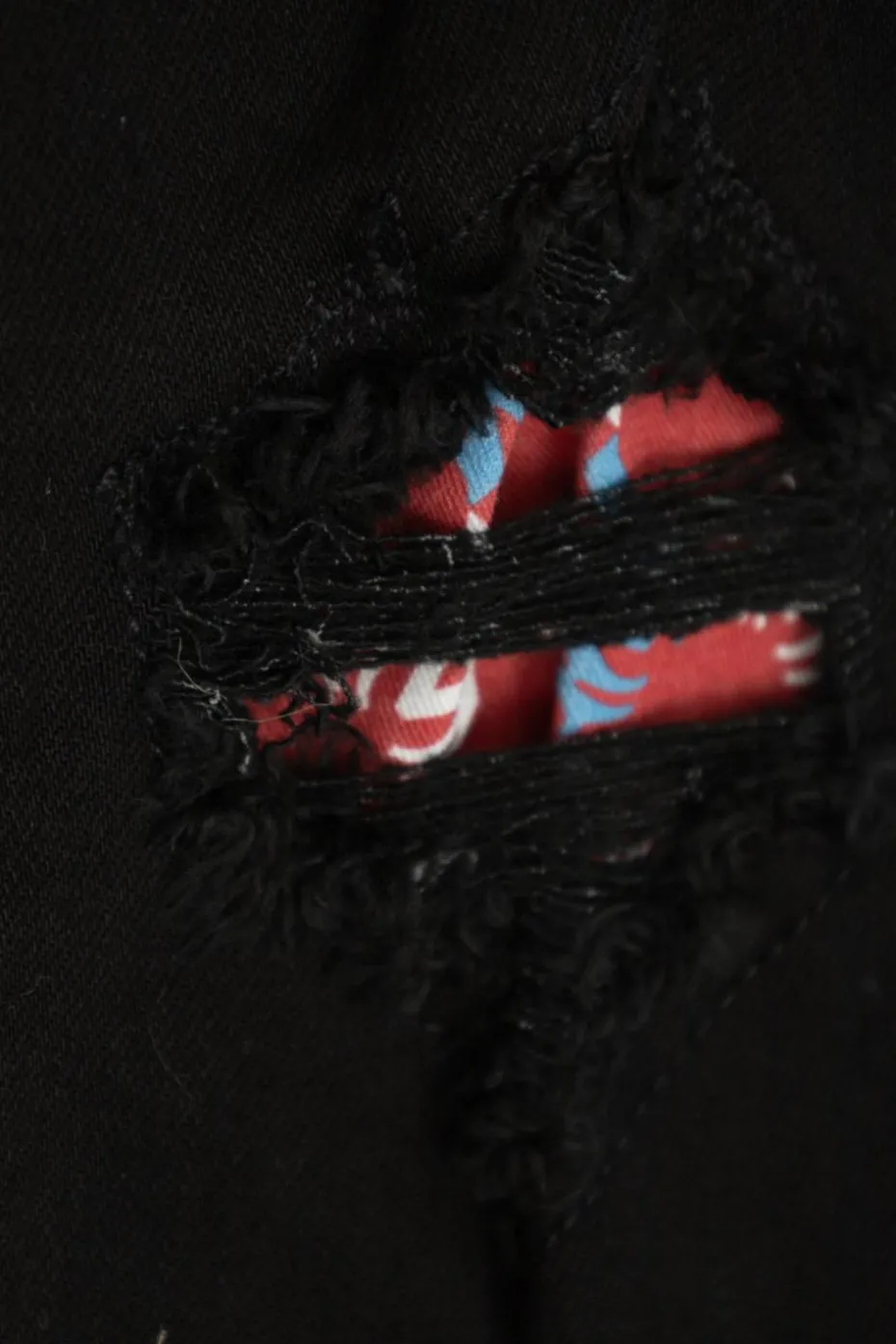 Amiri Kids BLACK Jeans with distressed effect