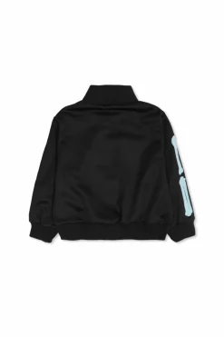 Amiri Kids BLACK Sweatshirt with stand-up collar