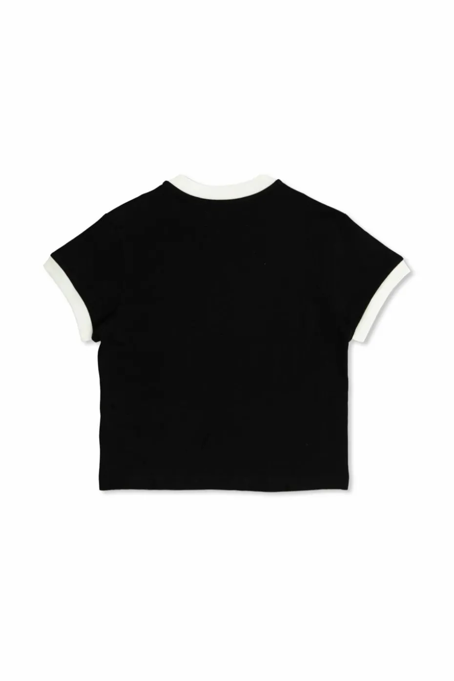 Amiri Kids BLACK T-shirt with velvet finish print
