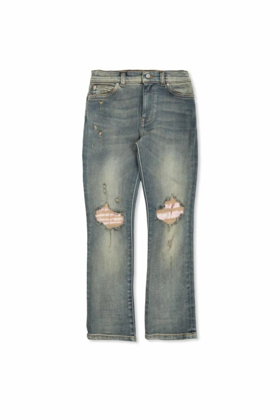 Amiri Kids BLUE Jeans with 'vintage' effect