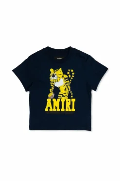 Amiri Kids NAVY BLUE T-shirt with print