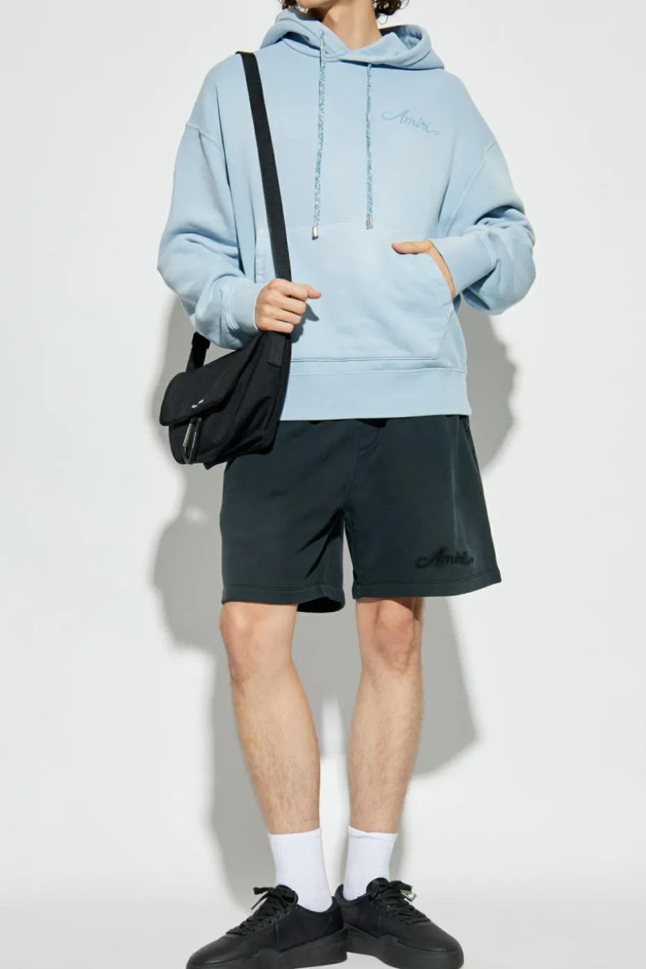 Amiri light blue Hoodie