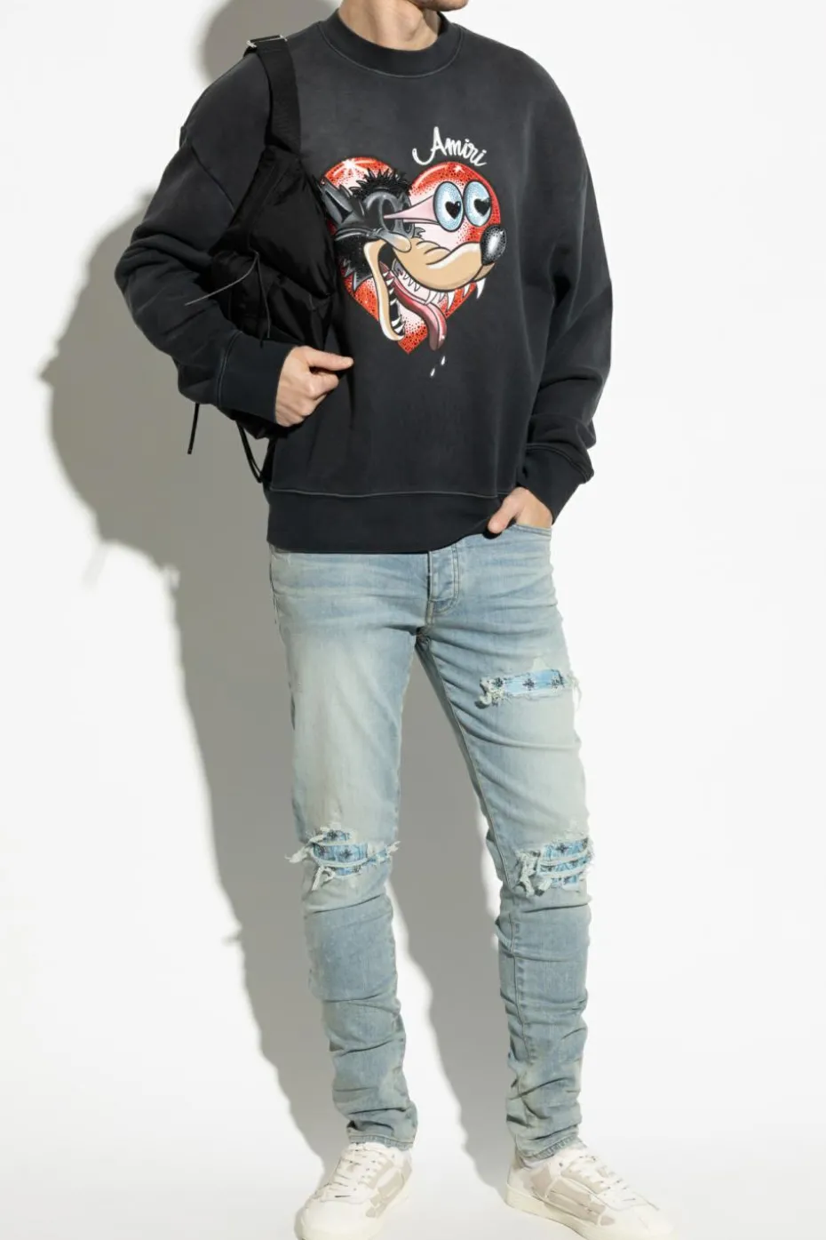 Amiri light blue Jeans with logo