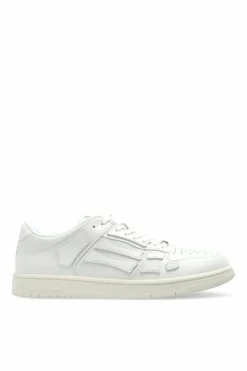 Amiri WHITE "Skel Top Low" sports shoes