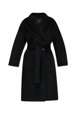 Anine Bing BLACK Double-breasted coat